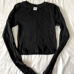 Ribbed Cropped TNA Long Sleeve